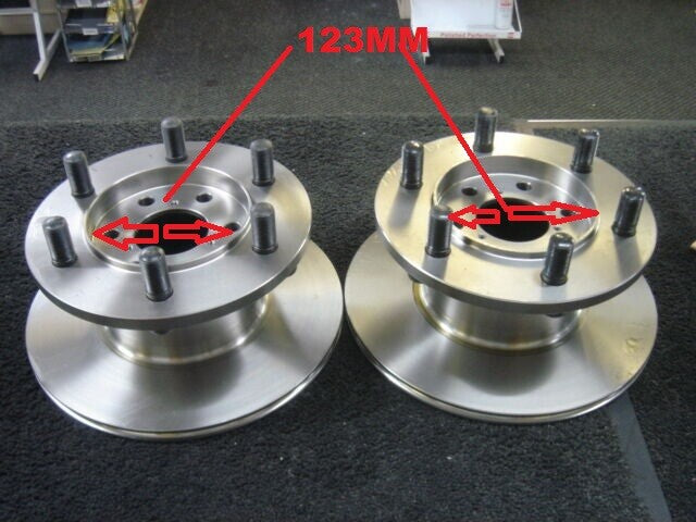 FOR IVECO DAILY 35C9 C10 C11 35C12 99-06 FRONT BRAKE DISC BRAKE PADS 123mm