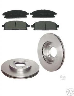 FITS NISSAN PRIMERA P12 2002>ON  BRAKE DISCS & PADS FRONT NEW 
