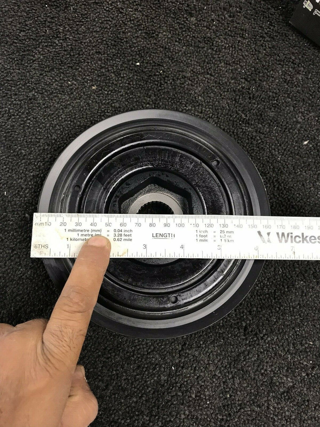FOR ACCORD CIVIC CRV FRV 2.2i-CDTi DIESEL CRANK SHAFT PULLEY SEAL BELT 163mm
