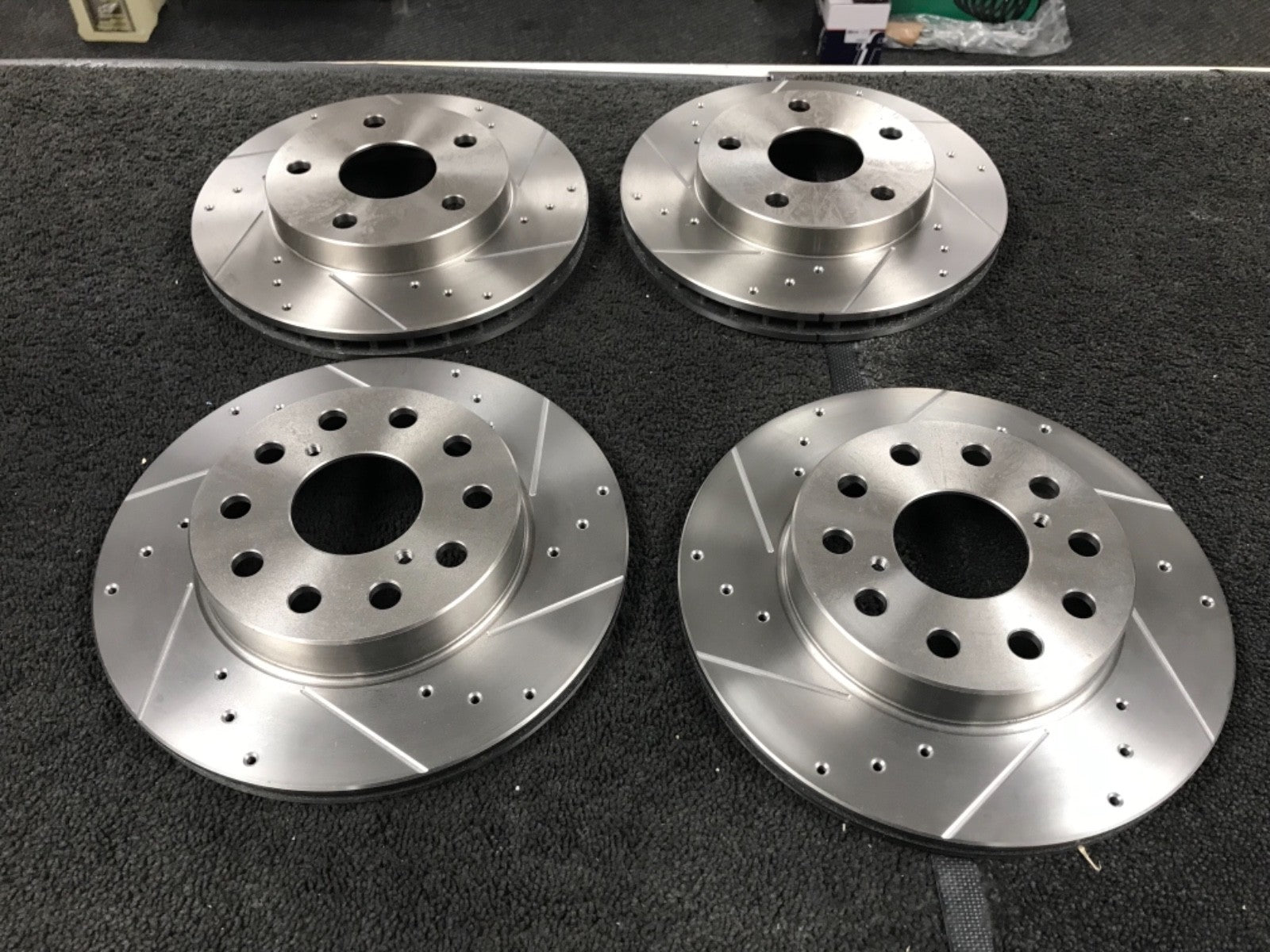 FOR TOYOTA MR2 MK2 REV 1 90-92 CROSS DRILLED GROOVED BRAKE DISCS FRONT REAR