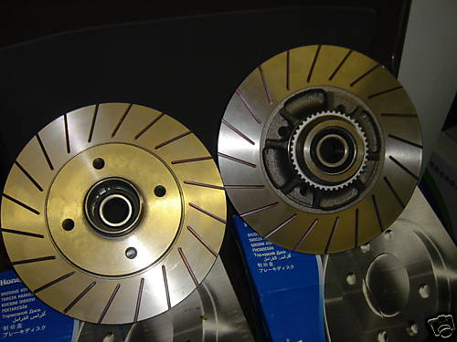 CLIO SPORT 172 GROOVED BRAKE DISCS REAR ABS RING 