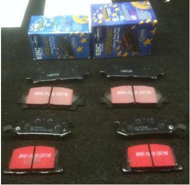 FOR TOYOTA MR2 GT TURBO 92  EBC FRONT & REAR BRAKE PADS