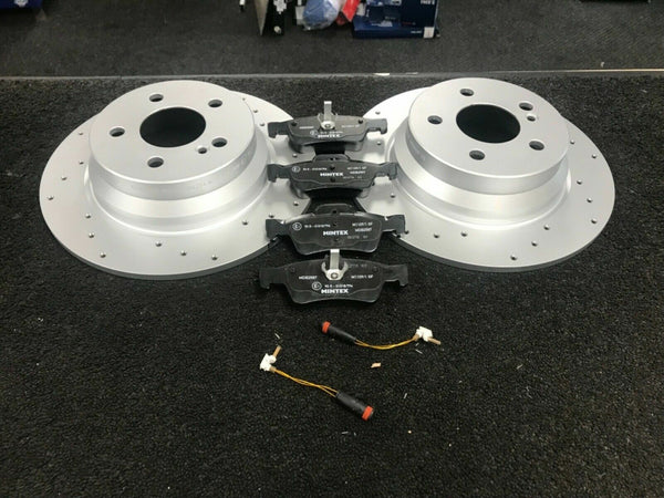 FOR E CLASS E250CDi BLUEefficiency W212 REAR BRAKE DISC SOLID DRILLED PADS