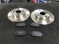  FOR  PUNTO MULTIAIR JTDM VAUXHALL ADAM ROCKS REAR BRAKE DISCS REAR BRAKE PADS 