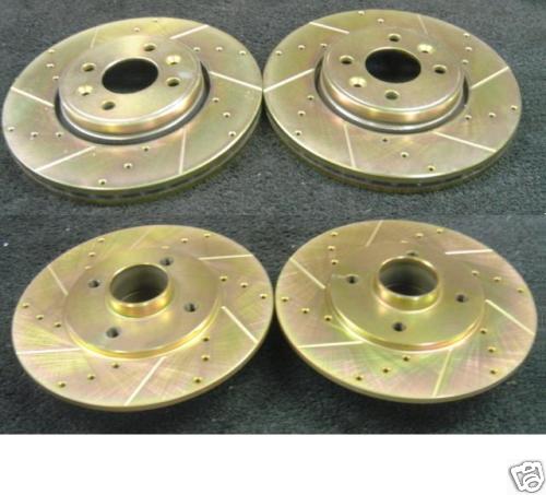 MEGANE COUPE 16V DRILLED GROOVED BRAKE DISC FRONT REAR