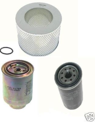 FOR TOYOTA HILUX SURF KZN185 3.0TD 1KZ OIL  AIR FUEL FILTER SERVICE KIT 