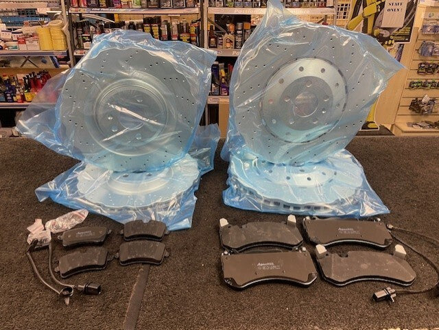 AUDI RS7 QUATTRO 2013-19 BRAKE DISC FRONT REAR + BREMBO BRAKE PAD FULL SET