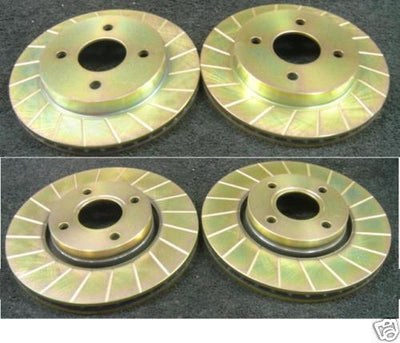 FOR NISSAN ALMERA GTI N15  GROOVED BRAKE DISC FR RR