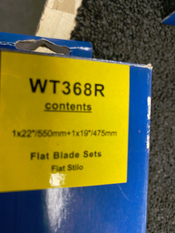 FOR FIAT STILO 22" 19" FRONT FLAT WIPER BLADE SET WT368R 