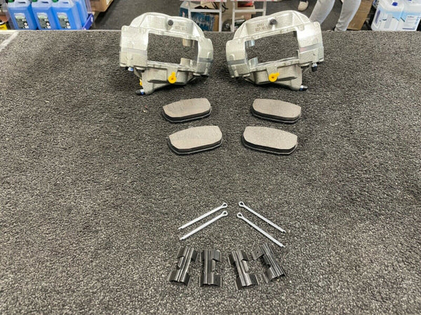 UPGRADED AUSTIN PRINCESS 4 POT BRAKE CALIPERS BRAKE PAD KIT ESCORT CAPRI TRIUMPH