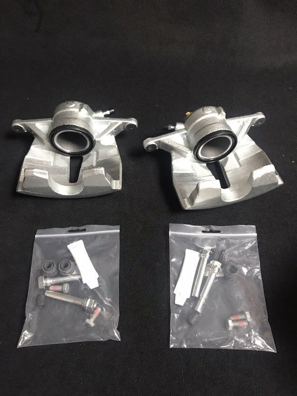 2 FRONT BRAKE CALIPER +SLIDER PIN FOR TIGUAN SUPERB OCTAVIA PASSAT CC 340MM DISC