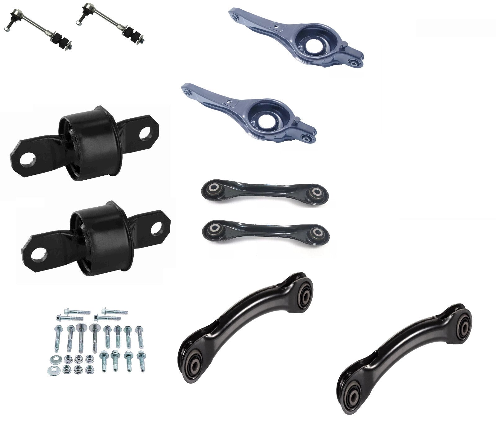 KUGA TITANIUM TDCI  AXLE WISHBONE SUSPENSION ARM KIT COMPLETE WITH BUSHES BOLTS