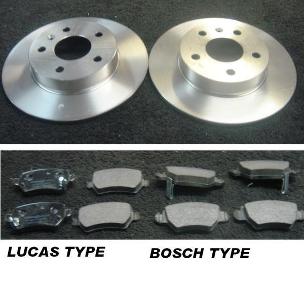 VAUXHALL ASTRA G MK4 COUPE 98  REAR BRAKE DISC REAR BRAKE PADS