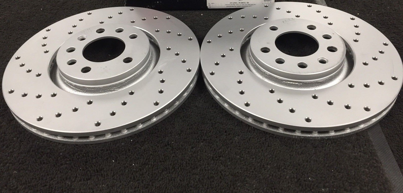 FOR VAUXHALL ZAFIRA 2.0 CDTI PERFORMANCE BRAKE DISC CROSS DRILLED 93185817