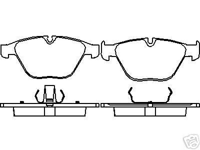 BMW E60 E61 E63 E65 E66  5 7 SERIES FRONT BRAKE PADS  