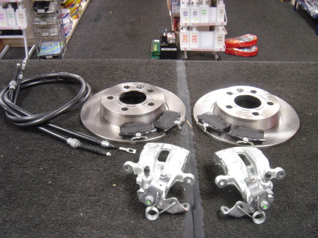 FORD GALAXY VW SHARAN ALHAMBRA REAR BRAKE CALIPER BRAKE DISC BRAKE CABLES
