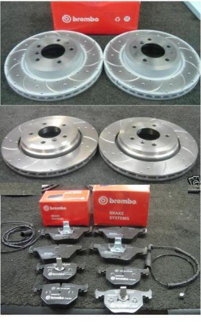 BMW 325i 325Ci 320D E46 BRAKE DISC DRILLED GROOVED BREMBO BRAKE PAD FRONT REAR