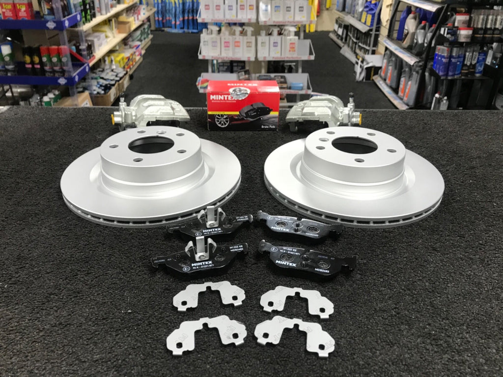 BMW 330I 330D SER E90 E91 TOURING REAR BRAKE DISC PADS 2 BRAKE CALIPERS 336MM