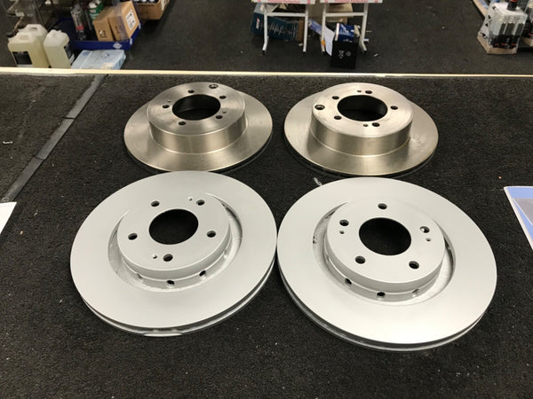 FOR MITSUBISHI LANCER EVO 4 5 FRONT REAR BRAKE DISC 294mm and 284mm 