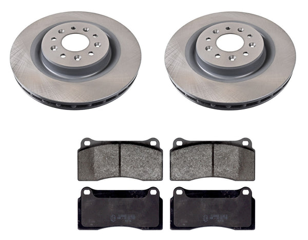 FOR JAGUAR 4.2 XK R AUTO  FRONT BRAKE DISCS WITH PADS
