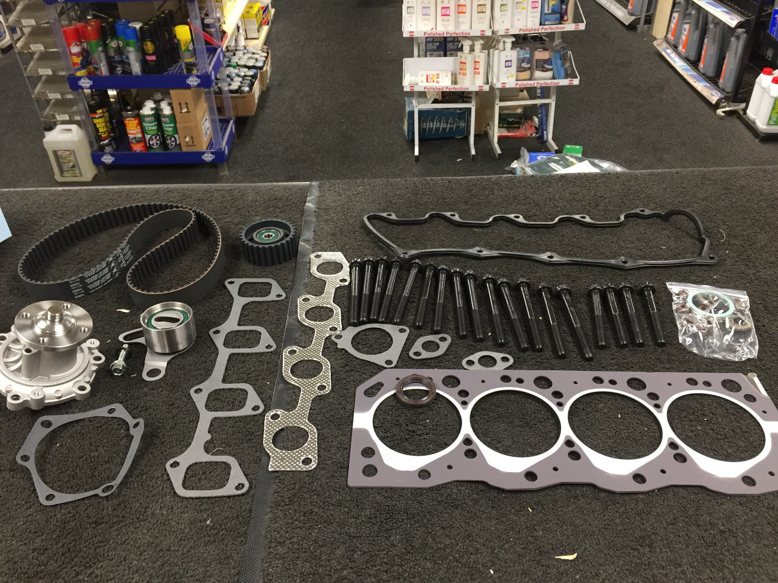 FOR HILUX HIACE CUSTOM 2.8D 3L HEAD GASKET SET BOLT TIMING BELT KITFILTER KIT