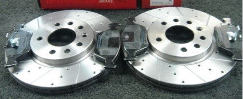 CAVALIER 2.5V6 MINTEX DRILLED GROOVED BRAKE DISC PAD