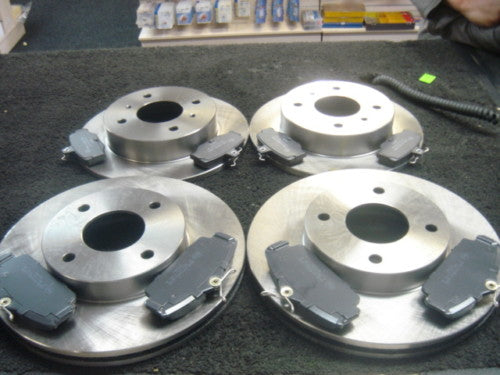 FOR NISSAN ALMERA N16 1.5 1.8 2.2 BRAKE DISCS & PADS FRONT REAR +ABS 