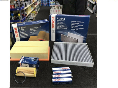 VW GOLF R MK7 SERVICE KIT OIL FILTER AIR FILTER POLLEN FILTER SPARK PLUGS  