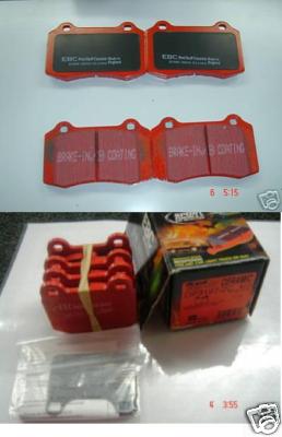 FOR MITSUBISHI EVO 6 7 8  EBC RED STUFF FRONT & REAR PADS