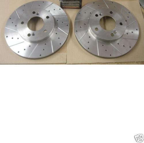 FITS HONDA CIVIC TYPE R EK9 IMPORT BRAKE DISC CROSS DRILLED GROOVED FRONT