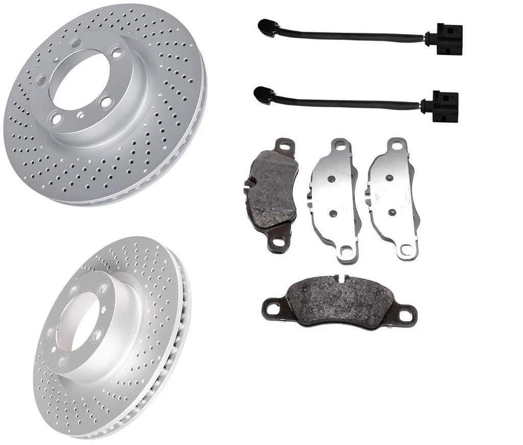 FOR PORSCHE  911 CARRERA PDK (MK7 (991))  FRONT BRAKE DISCS PADS AND WIRE SENSOR