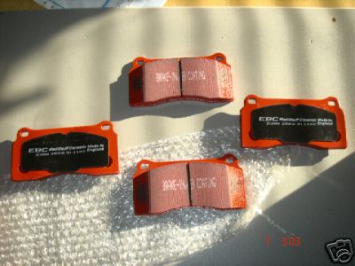 FOR JAGUAR XKR  XJR XK8 BREMBO EBC RED STUFF BRAKE PADS FRONT 