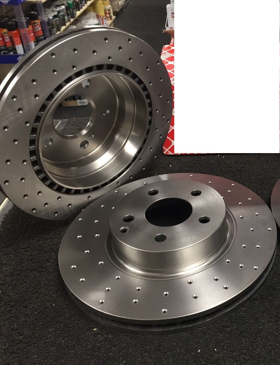 FOR R-CLASS R320L CDI SPORT SPORT BRAKE DISC CROSS DRILLED BRAKE DISCS REAR