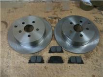 FOR TOYOTA PRIUS 1.5 HYBRID REAR BRAKE DISCS &PADS