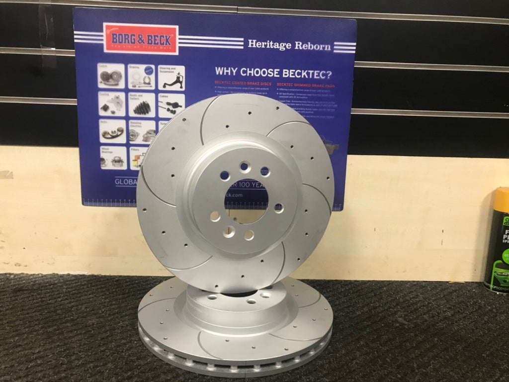 FOR RANGE ROVER SPORT 3.0SDV HSE DYNAMIC L494 2013ON FRONT BRAKE DISC DRILLED 