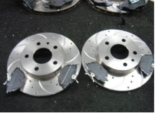 FOR ALFA ROMEO GTV SPIDER BRAKE DISC BRAKE DRILLED GROOVED REAR