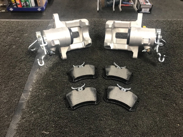 REAR BRAKE CALIPER LH RH BRAKE PAD AUDI A3 2003ON 8P1 8P7 8PA FSi TDi 255MM DISC