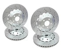 AUDI R8 4.2 FSI 5.2 FSI 2007-2015 DRILLED FRONT REAR BRAKE DISCS 365mm 356mm