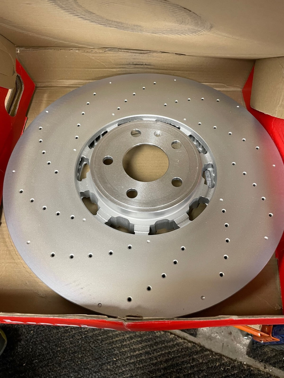 AUDI RS6 RS7 C8 2019ON 2 FRONT GENUINE BREMBO BRAKE DISCS 420x40mm 09.D481.43