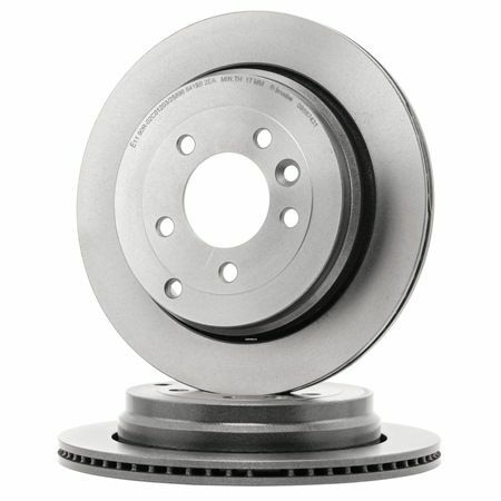 FOR BMW 520 525 530 630 E60 E61 MINTEX FRONT VENTED BRAKE DISC SET 324MM