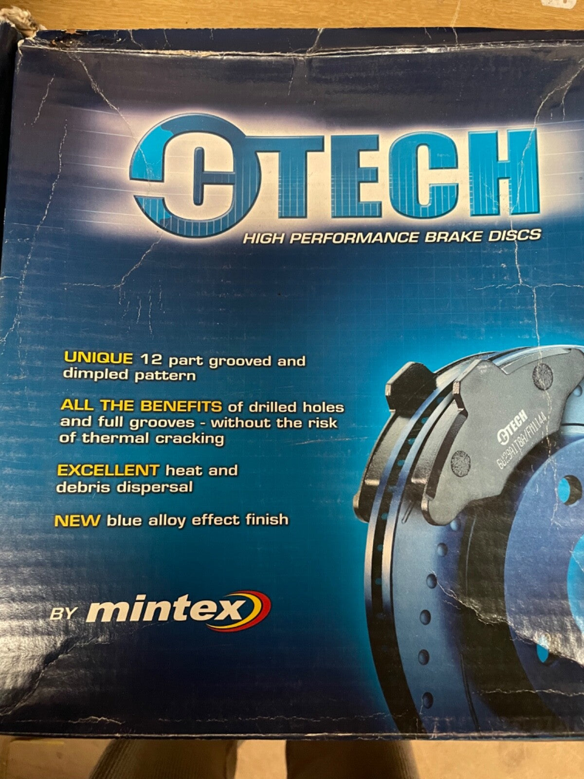 FOR NISSAN ALMERA SUNNY GTI-R 257MM FRONT BRAKE DISC MINTEX C-TECH MDC864DG