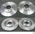 PEUGEOT 206 GTI 180 DRILLED GROOVED BRAKE DISC  