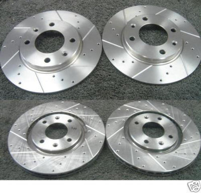 PEUGEOT 206 GTI 180 DRILLED GROOVED BRAKE DISC  