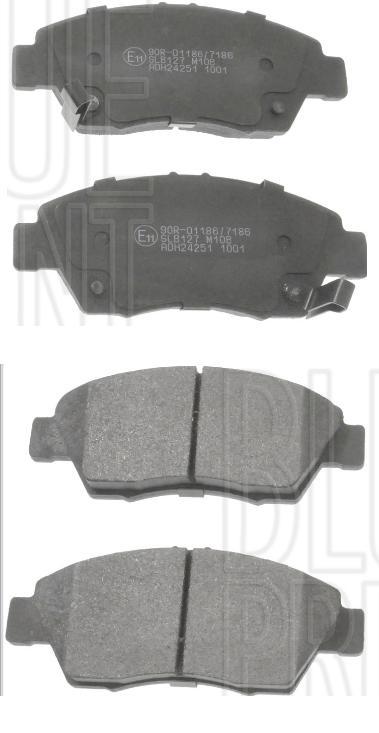 FOR HONDA CRX 1.5 VXi  DELSOL FRONT DISC BRAKE PADS 262MM  ABS