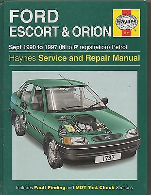 HAYNES MANUAL FORD ESCORT 1990-2000 H TO X REGISTRATION PETROL 