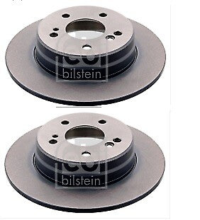 FOR MERCEDES C CLASS E CLASS SLK REAR FEBI BILSTEIN BRAKE DISC PAIR