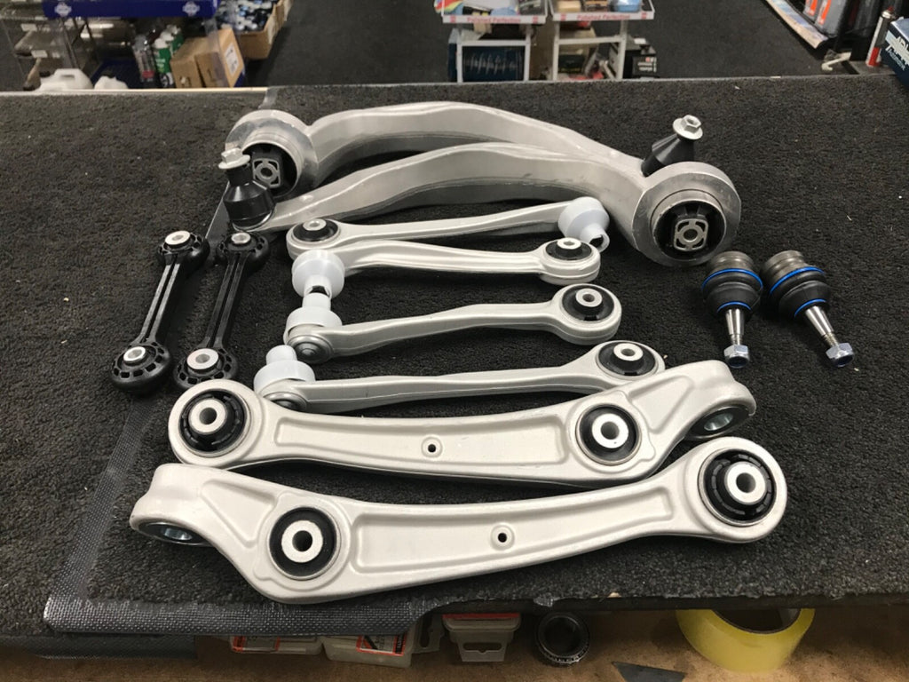 FOR AUDI A4 A5 TDI FRONT UPPER LOWER SUSPENSION WISHBONE ARMS LINKS KIT SET
