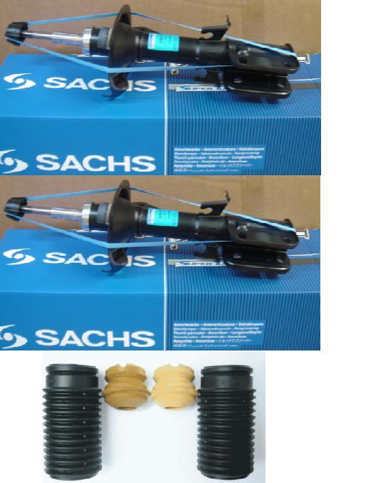 VOLVO S60 S80 V70 TURBO D5 FRONT SHOCK ABSORBERS SACHS BUMP STOP PROTECTION KIT