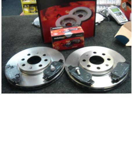 VAUXHALL CORSA C SRi CDTi BRAKE DISC BRAKE PAD FRONT SRI CDTI MINTEX 