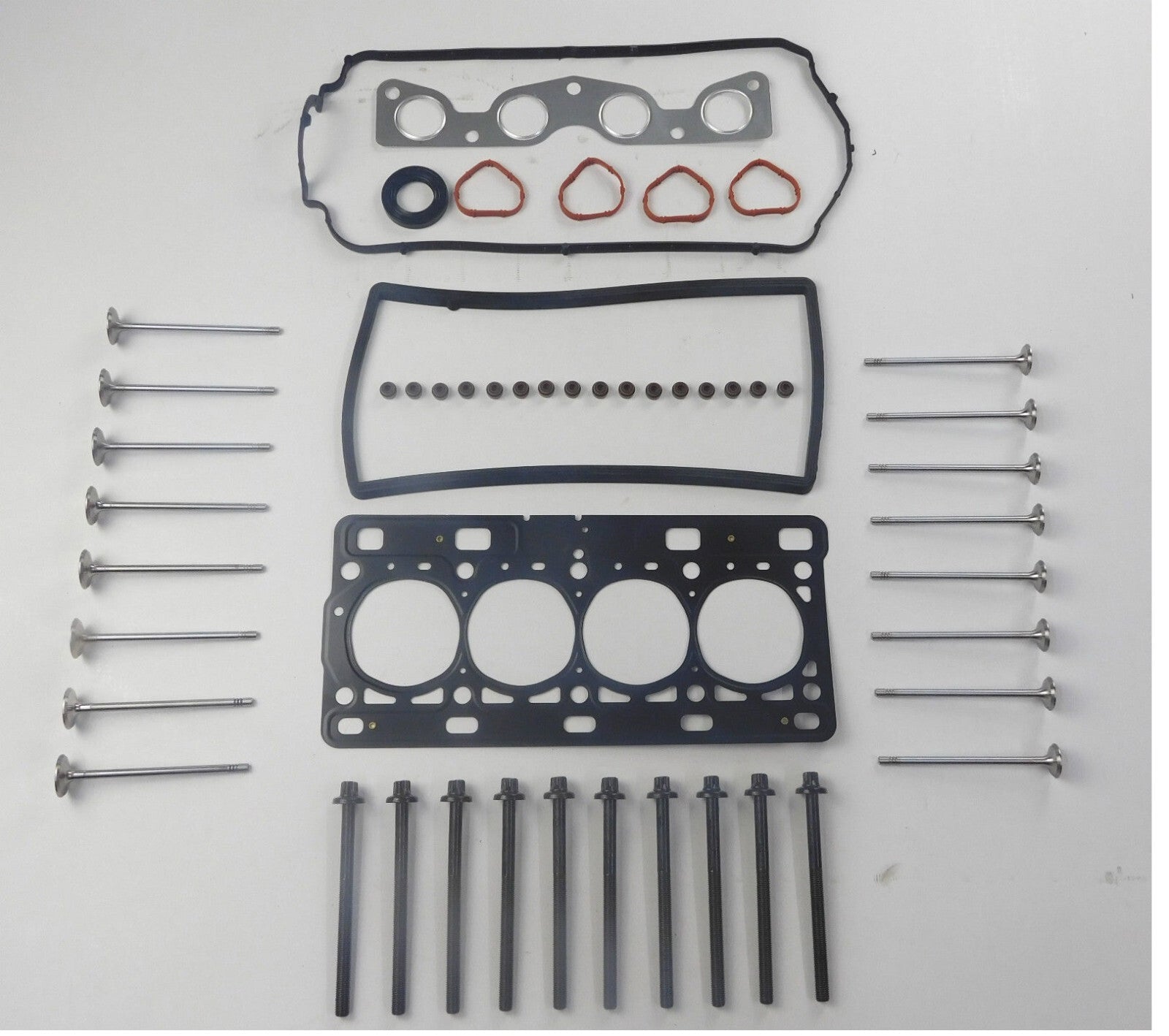 HEAD GASKET SET BOLTS VALVESFOR CLIO 3 KANGOOMODUSTWINGO SAVVY 1.2 16V D4F 05-11